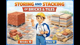 Storing and Stacking of Bricks & Tiles | Construction Materials | Civil Engineering