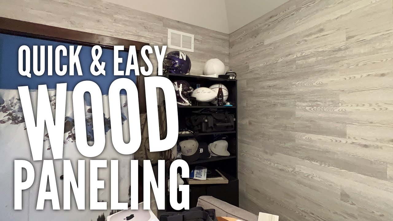 EZ Wall Peel & Press Vinyl Plank Wall Decor Project YouTube