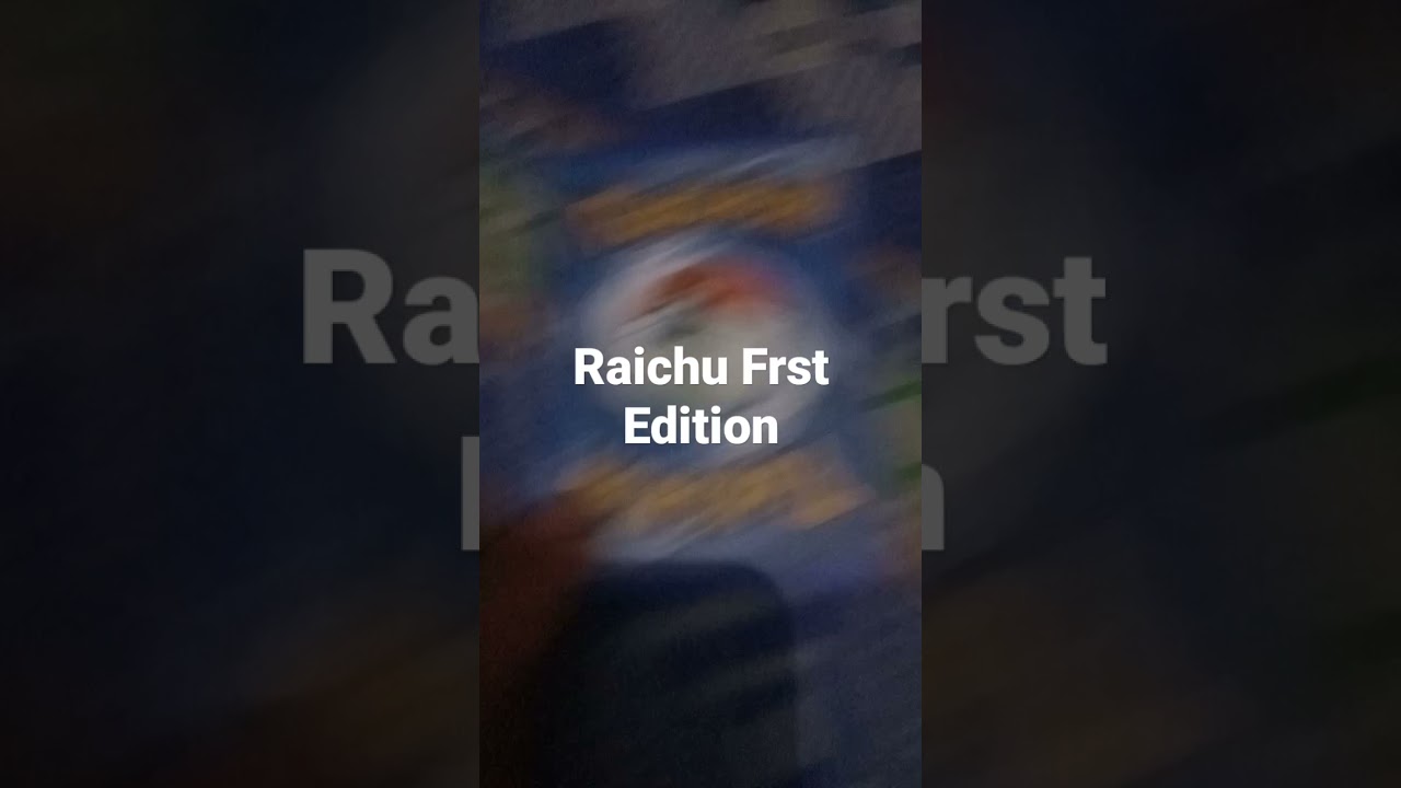 Dark Raichu Frst Edition