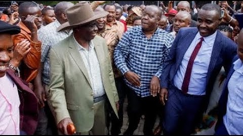 LIVE; How Rigathi Gachagua And Matiang'i forced to Address The Crowd after Church in Meru