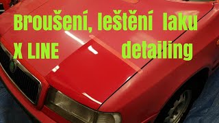 X line 3 leštění, broušení, detailing  Škoda Felicia  martyhogaraz.cz