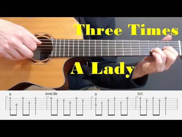 Three Times A Lady Lionel Richie Fingerstyle Guitar With Tabs Youtube Three Times A Lady Lionel Richie Fingerstyle Guitar With Tabs Youtube