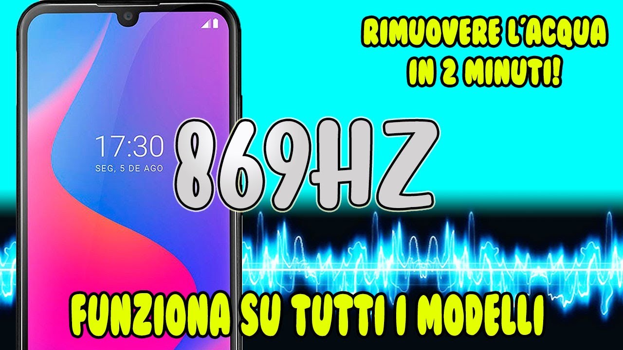 💦SUONO PER RIMUOVERE L'ACQUA DAL TELEFONO /👉 ALTOPARLANTE PULITO