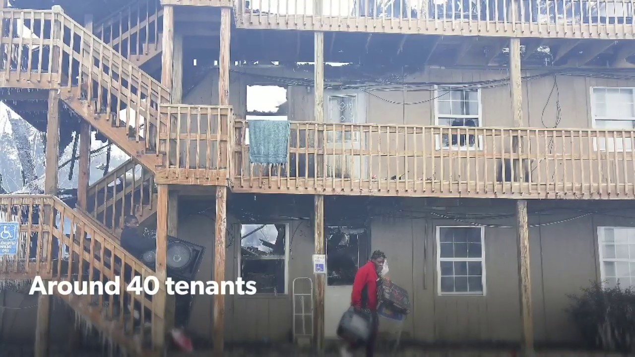 Fire engulfs Holts Summit apartments YouTube