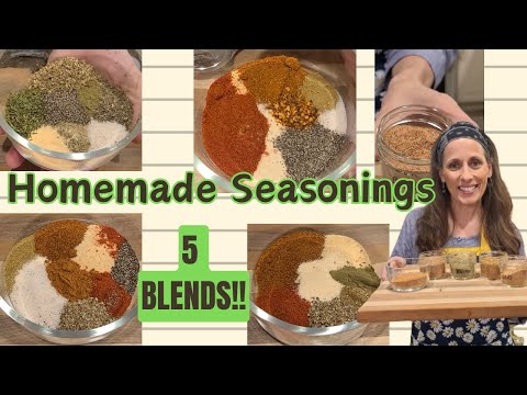 Homemade SEASONING BLENDS ~ Never Buy These from the STORE Again / 5 Spice Blends