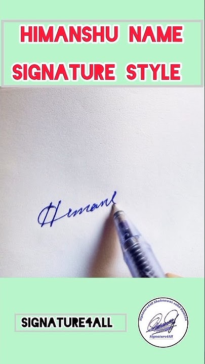Himanshu Name Stylish Signature YouTube himanshu-name-stylish-signature-youtube