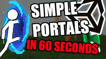 How to make simple portals | Unity in 60 seconds