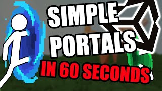 How To Make Simple Portals Unity In 60 Seconds