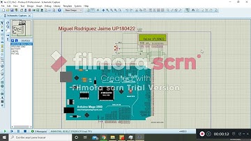 PROTEUS y Arduino LCD 16X2 frases con desplazamiento