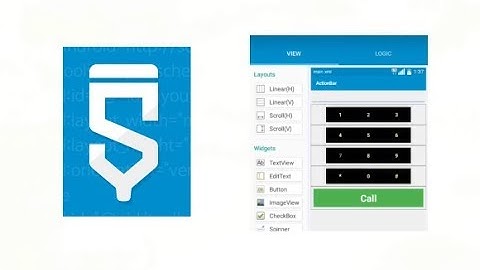 How to make a dialer app using latest version of Sketchware (24.3.2018)