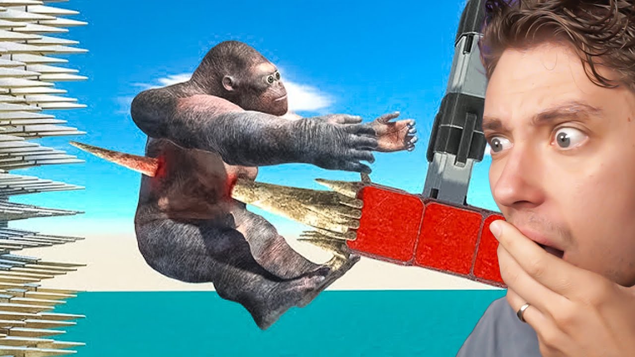 Реакция на противостояние животных и гигантского щупальцевого молота