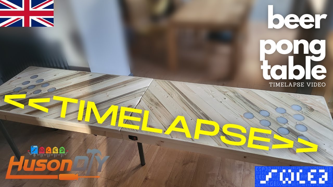TIMELAPSE] How to Build a Beer Pong Table, Huson DIY