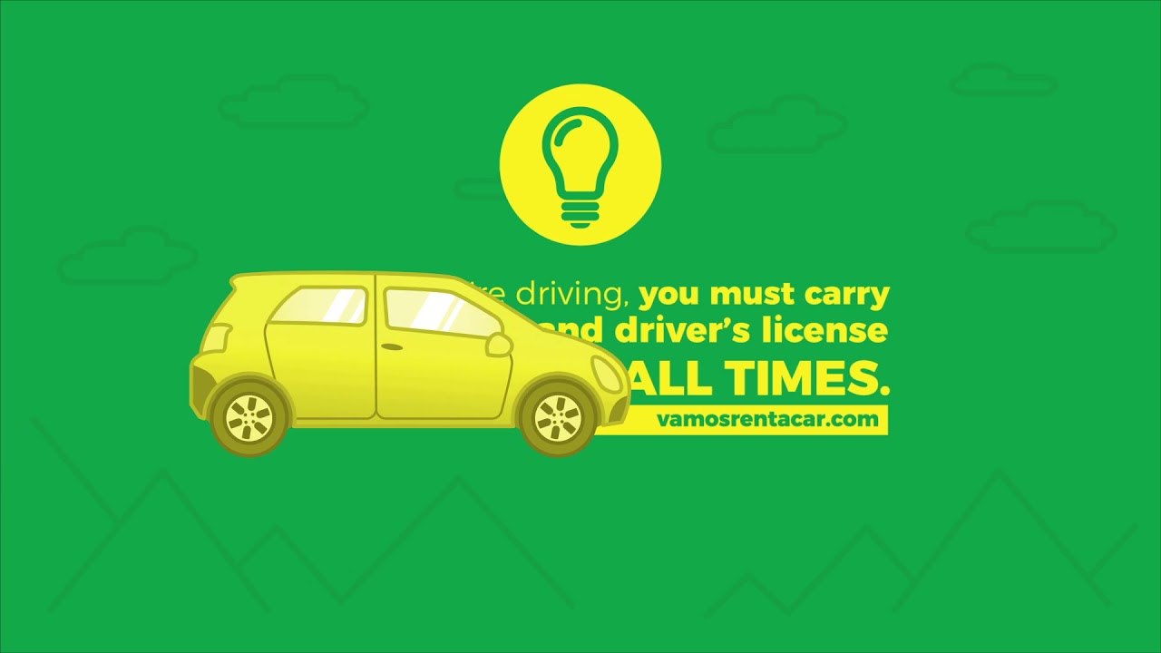 Vamos RentACar Driving Documents YouTube