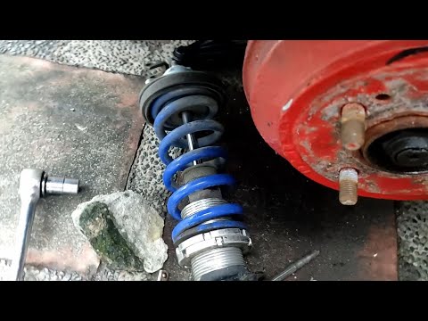 noob trying to remove and install honda civic eg rear shock suspension, vlog #35