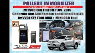 Mitsubishi Triton Plus 2015 Generate and Add Remote and Clone Chip 46