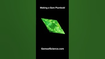 Cutting A Real Life Plumbob Gem! #thesims #gemstone #crystals #faceting #sims