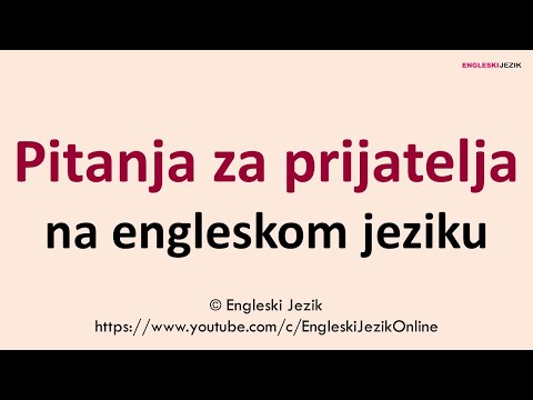 Video: Kako Napisati Pismo Za Prijatelja Na Engleskom Jeziku