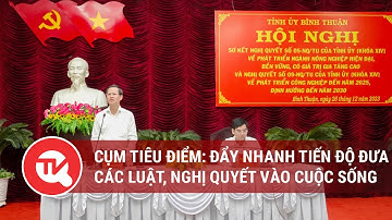 Cụm tiêu điểm: Đẩy nhanh tiến độ đưa các luật, nghị quyết vào cuộc sống