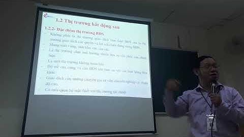 💢 Bài giảng Chương 1 BĐS & Thị trường Bất động sản 💥 HOVY IUH - Trường Đại học Công nghiệp TP HCM