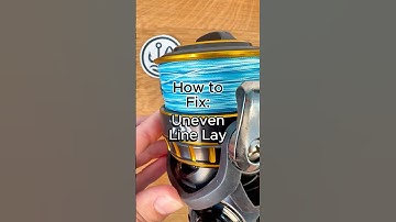 How to Fix Uneven Line Lay on a Spinning Reel #fishing #fishingreel #spinningreel #fishingtips