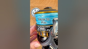 How to Fix Uneven Line Lay on a Spinning Reel #fishing #fishingreel #spinningreel #fishingtips