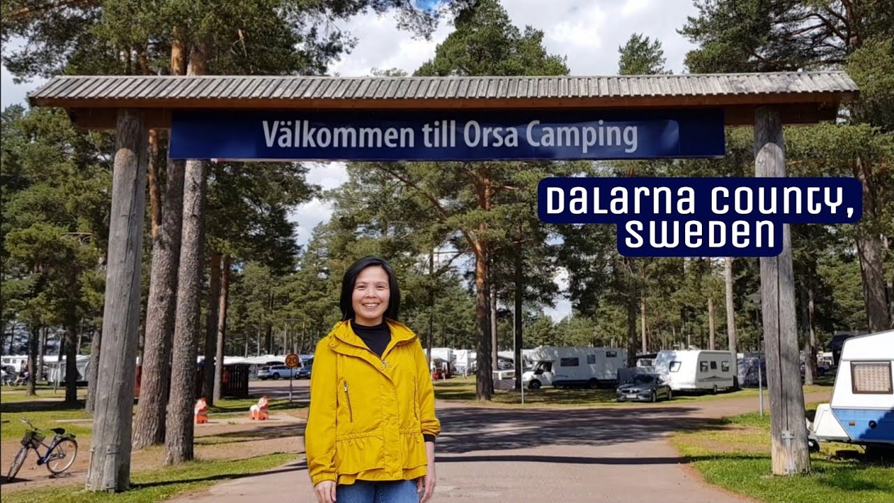 Walking around Orsa Camping Site | Summer in Dalarna County