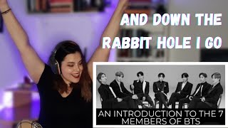 An Introduction To The 7 Members of BTS || FIRST TIME REACTION