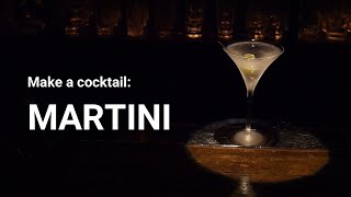 Martini made by Japanese bartenders.