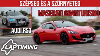 Szépség és a szörnyeteg. Maserati Granturismo vs. Audi RS3 (Laptiming ep.110)