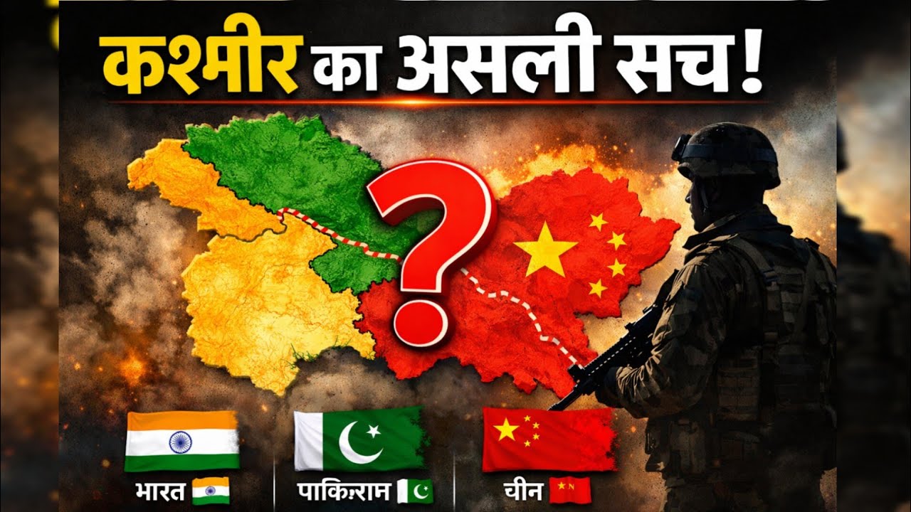 कश्मीर विवाद का पूरा सच | कौन-सा हिस्सा किसके कब्जे में? India-Pakistan-China Explained #todaynews 