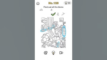 Brainout 🧠। level 126। find out all the items। @Raratewa.