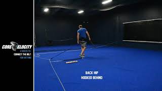 Ceinture D'entraînement De Baseball Core Velocity Avec élastiques De Résistance - Noir