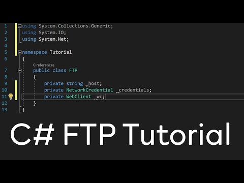 โหลด ftp  New Update  C# - FTP Tutorial (Download, List Files, Create Directory, ...)