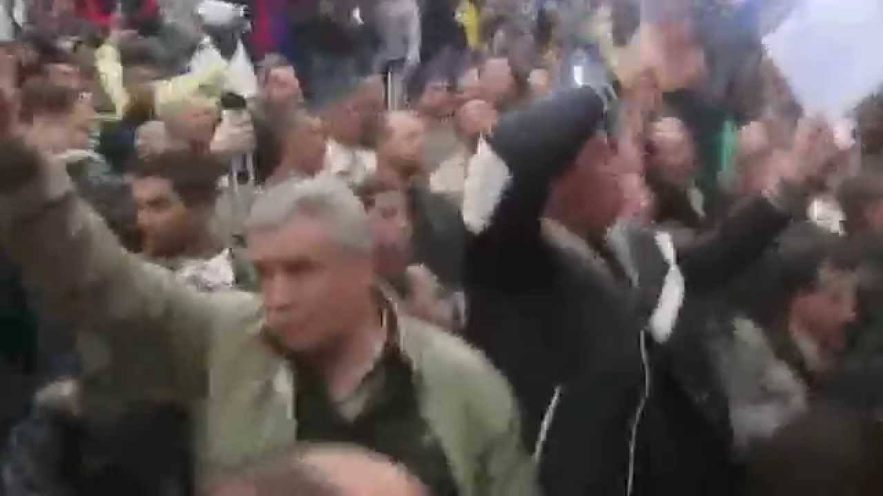 دخول الشيخ علي بن حاج إلى قاعة حرشة يوم 21 3 2014