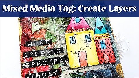 Mixed Media Tag Tutorial with Brushos