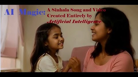 AI Magic: A Sinhala Song and Video Created Entirely by Artificial Intelligence