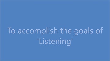Teaching Listening video