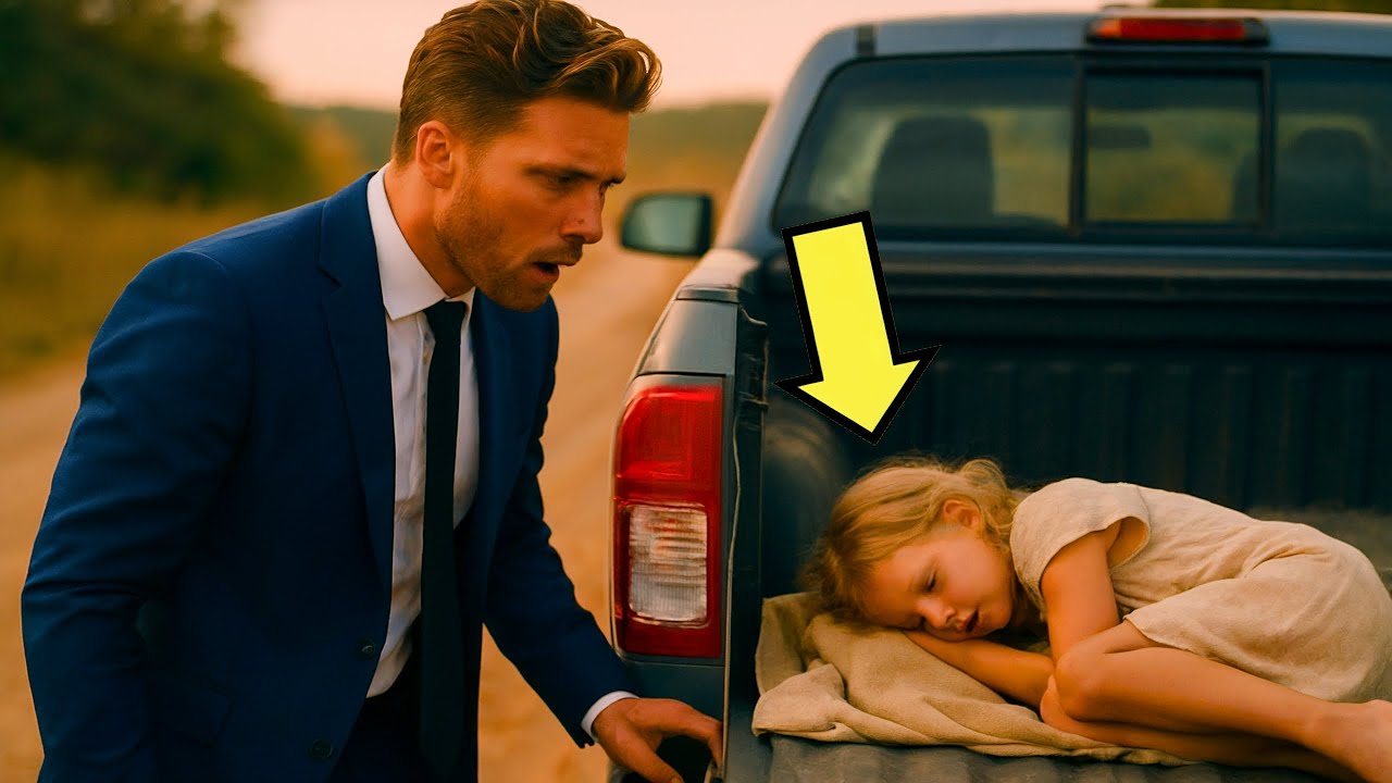 ENTREPRENEUR TROUVE FILLETTE ENDORMIE DANS CAMIONNETTE… EN ENTENDANT SON NOM, RESTE SANS VOIX