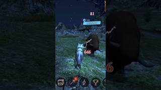 Trick technique over power to fight stronger enemies|Solo Wolf vs Yak #shorts #wolfgame #shortsfeed