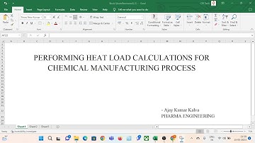 Performing heat load calculations for a chemical manufacturing process