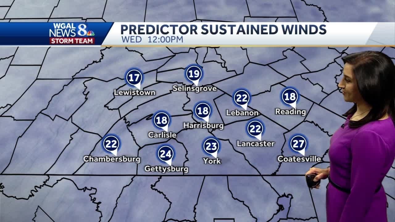 Still windy today; warmer Thursday - YouTube