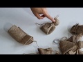 How to make this no sew rustic burlap angel ornament