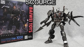 Bai Wei TW-1031 KO Studio Series Scourge Rise of the Beasts leader class figure unboxing and review