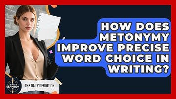 How Does Metonymy Improve Precise Word Choice In Writing? - The Daily Definition