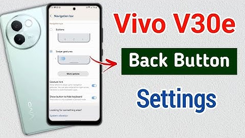 vivo v30e 5g back button settings !! how to change navigation buttons in vivo v30e 5g !! vivo v30e