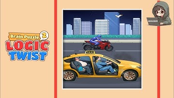 Brain Puzzle 2 Logic Twist level 5 solution | send the drunk passenger home and don