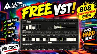THIS FREE 808 DRUM MACHINE PLUGIN IS HERE! UNT 01