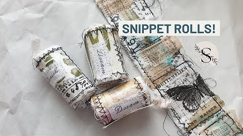 Fabric Snippet rolls | Collage roll