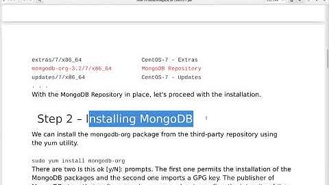 How To Install MongoDB on CentOS 7