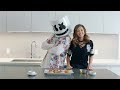 Making MINI PIZZA with POKIMANE | Cooking With Marshmello